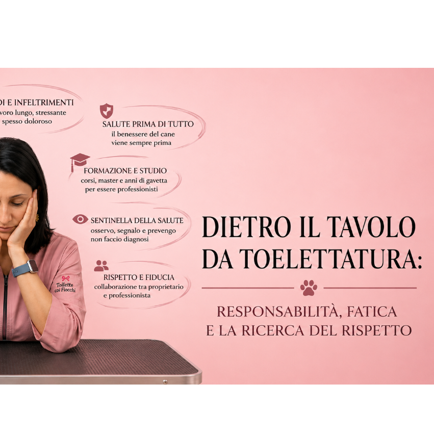 Dietro il Tavolo da Toelettatura: Responsabilità, Fatica e la Ricerca del Rispetto